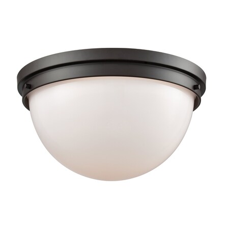 Thomas Beckett 14'' Wide 2Light Flush Mount, Oil Rubbed Bronze CN120231